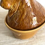Bouc en céramique , terrine vintage zoomorphe