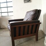 Leather armchair design 1980