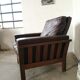 Leather armchair design 1980