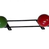 Metal coat rack in the style of Féraud