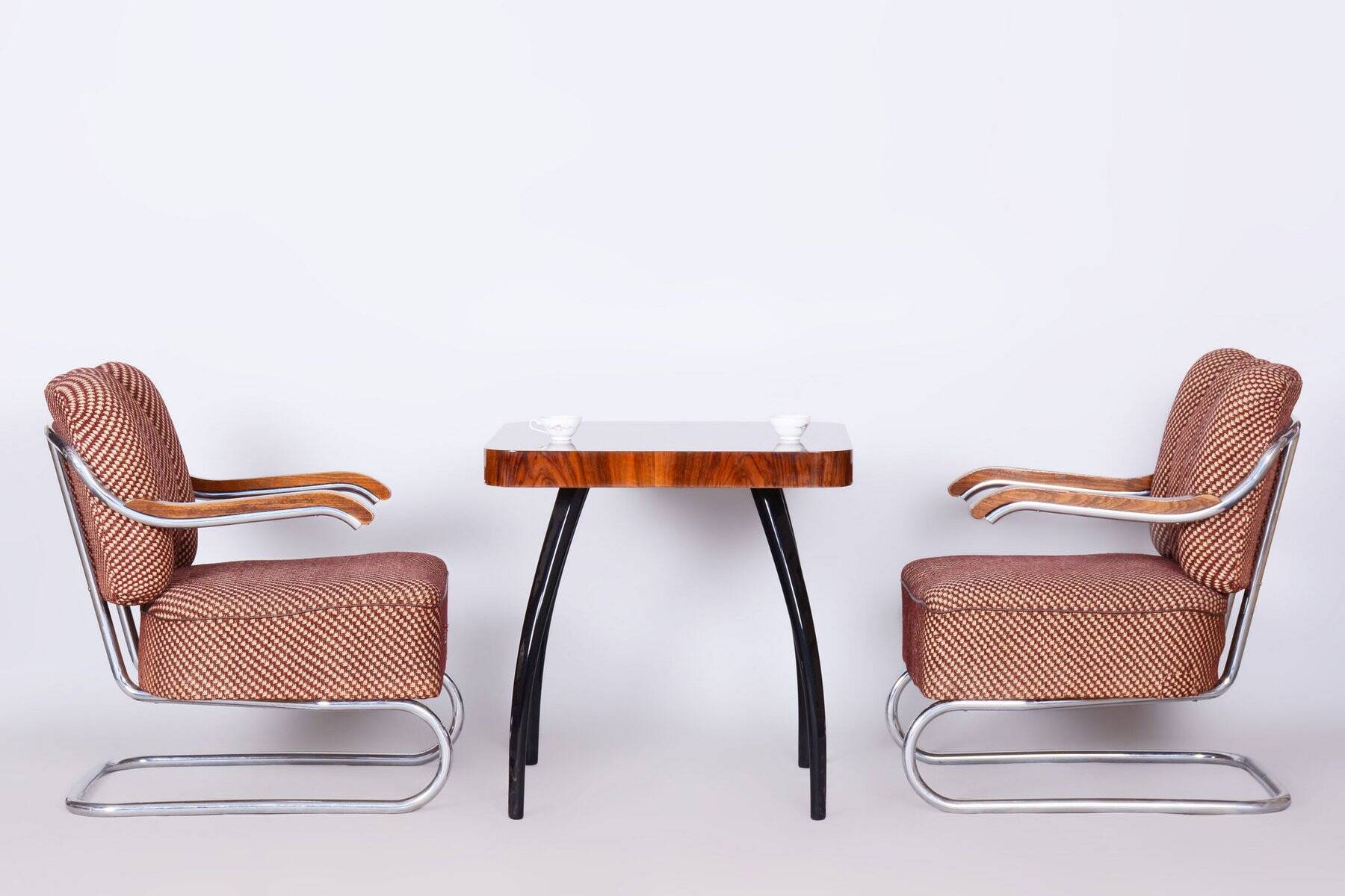 Set of Bauhaus Armchairs by O. Zoufalý, 1930s