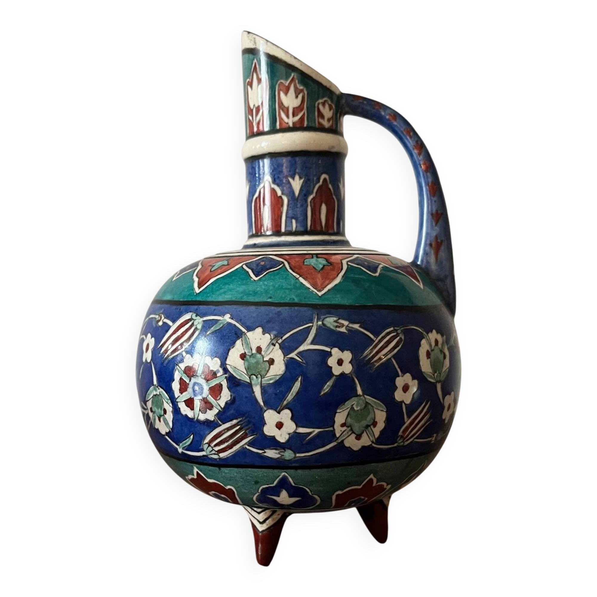 Ceramic vase, eco. Ganneron early 20th century signed Daudon Ottoman (cf. Th. De