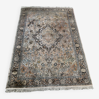 Antique hand-knotted Bakhtiari Persian rug, wool on cotton weft, 277x180cm