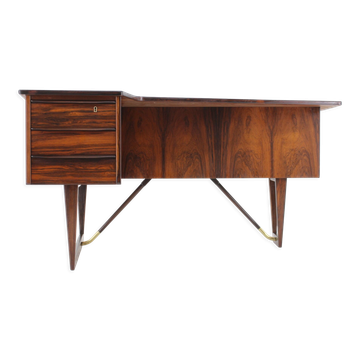 1960s Peter Løvig Nielsen 'Boomerang' Desk in Palisander Hedensted Møbelfabrik, Denmark