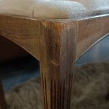 Ancien tabouret velours