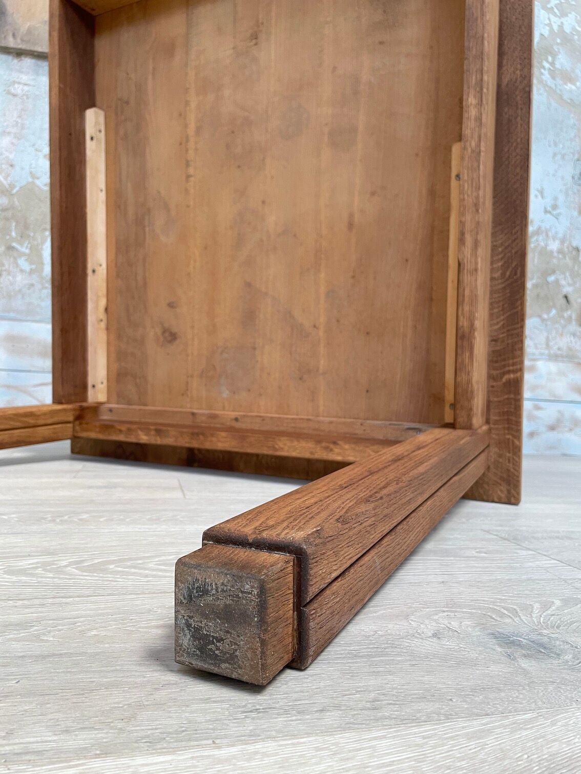 Solid oak dining table