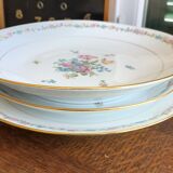 3 serving dishes in Limoges porcelain - Porcelaine limousine