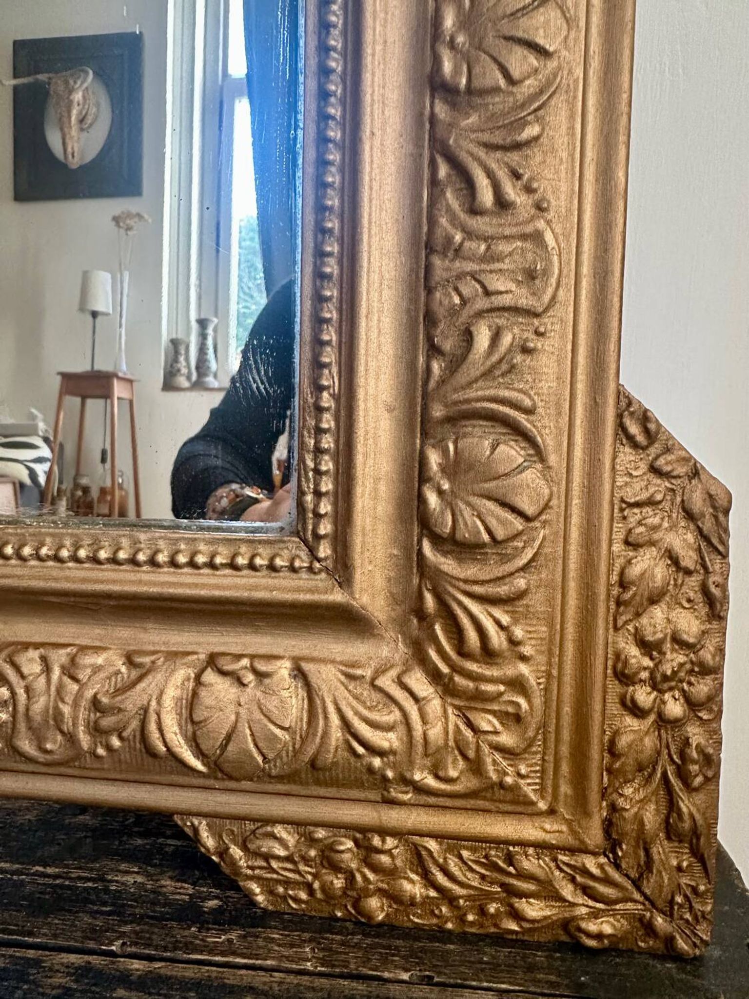 Large 19th century gilded mirror