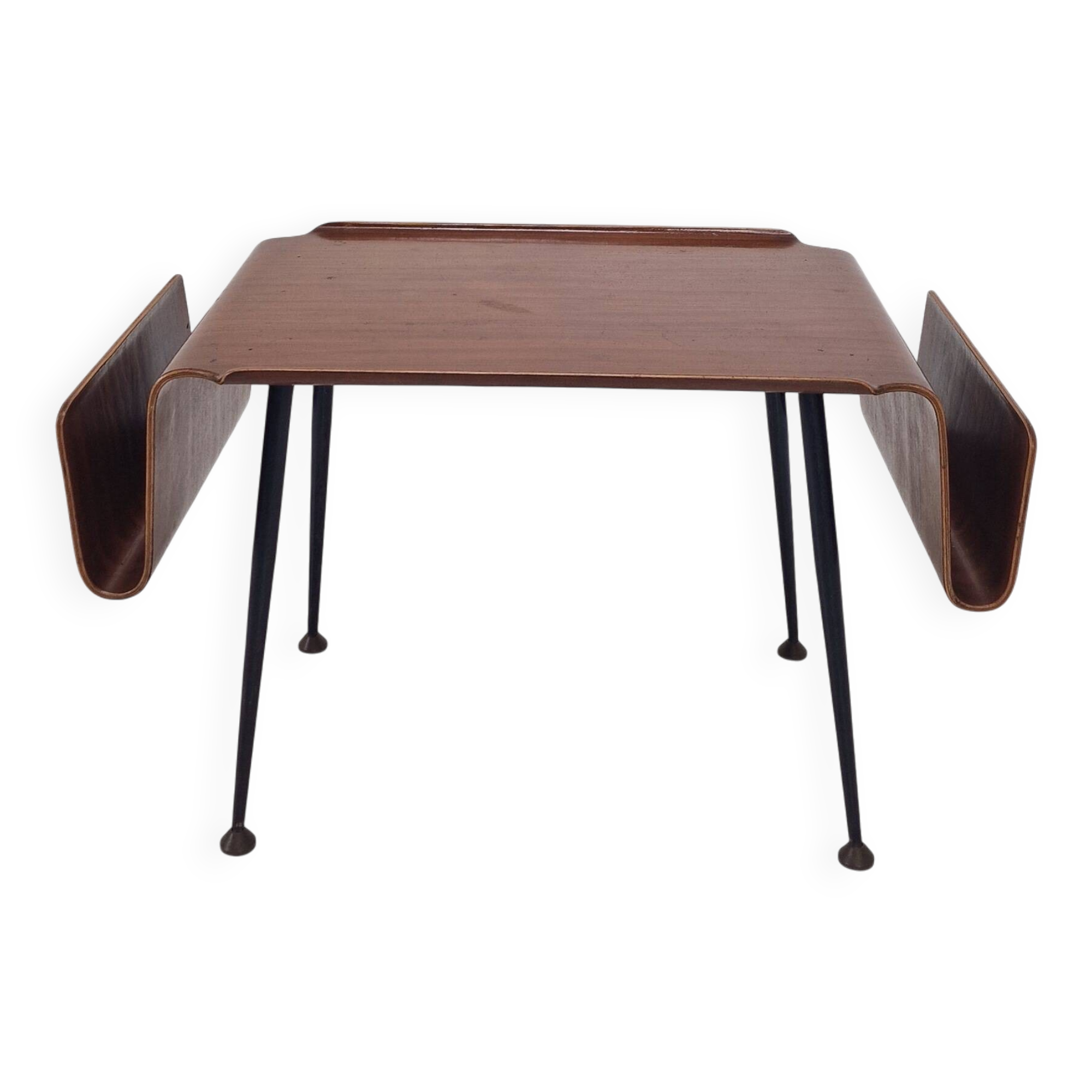 Italian Mid-Century Modern Coffee Table with Magazine Racks, 1950s