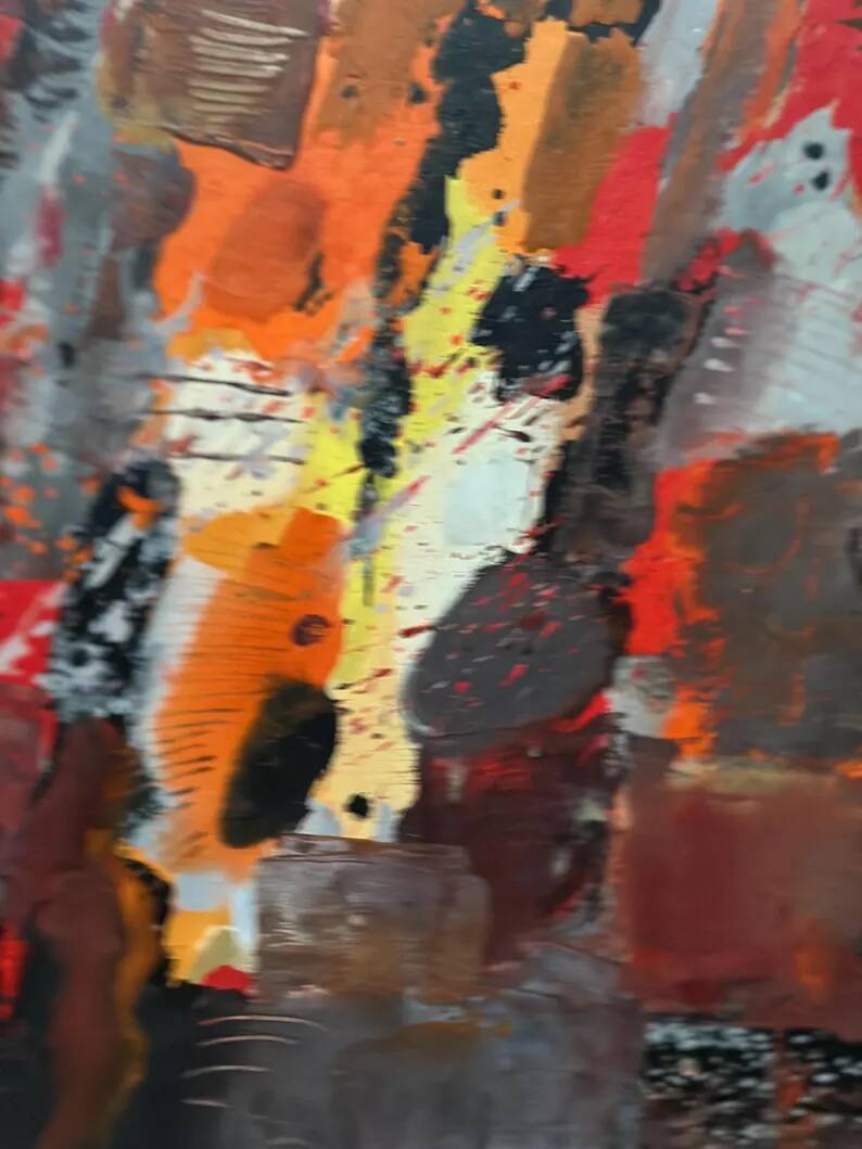 Original Swedish Oil on Panel – “Composition” by Kulo Green (1913–1972) – Signed – Vintage & Framed