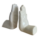 Pair of Vintage Ceramic Hands Bookends