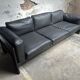 Bastiano leather canapé in black by Tobia Scarpa for Knoll