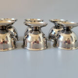 Set of 6 stainless steel egg cups