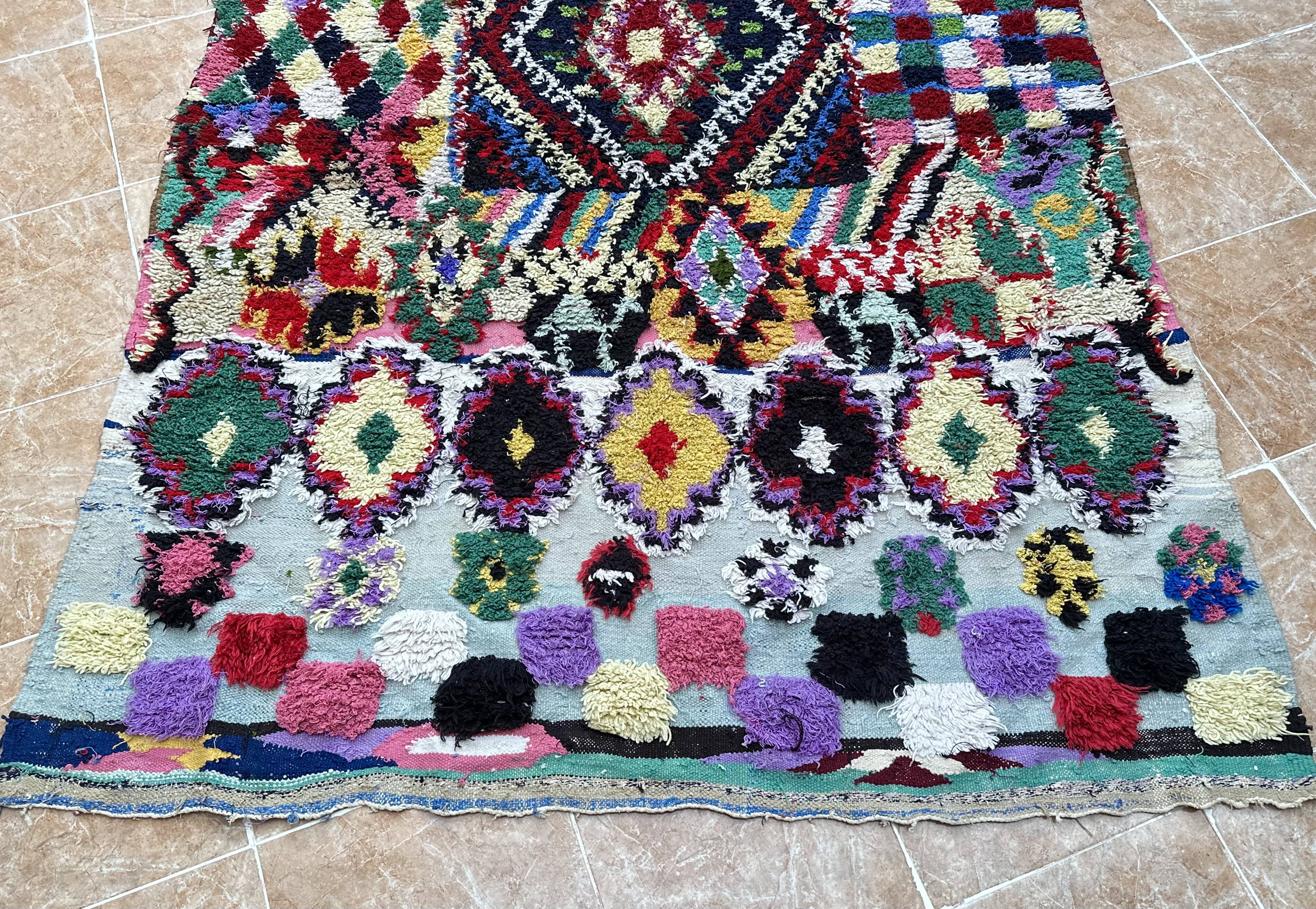 Unique Moroccan Rug - Vintage Art Deco Rug - The Moroccan Rug