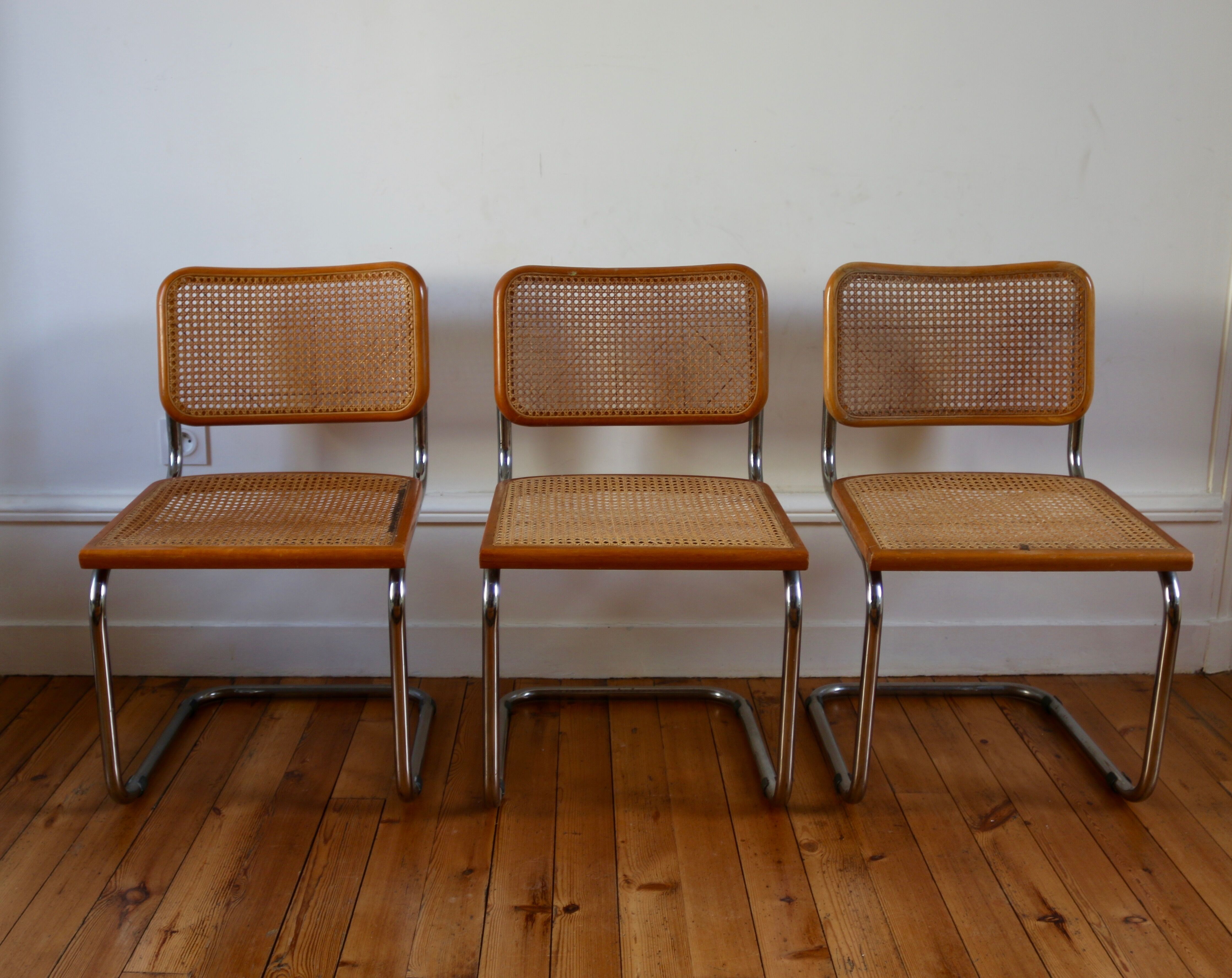 3 chairs B32 by Marcel Breuer 1970