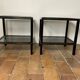 Paire de tables d’appoint vintage 70 Pierre Vandel