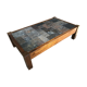 Table basse en bois schiste et ardoise