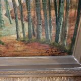Oil on canvas "the undergrowth"