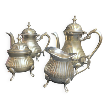 Tableware, part of a silver-plated English coffee service from the 20th century.