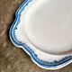 Moustiers hollow oval dish in glazed earthenware