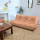 Togo apricot 2-seater and 3-seater sofa set Ligne Roset