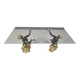 Vintage brass blackamoor coffee table, 1970s