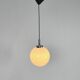 Set of 2 Mid Century Hanging Bol Lamps by Glashutte Limburg, 1970s