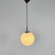 Set of 2 Mid Century Hanging Bol Lamps by Glashutte Limburg, 1970s