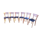 Series of 6 Scandinavian chairs