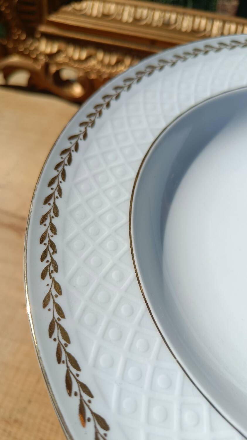 assiettes plates en porcelaine Bavaria – Seltmann Weiden