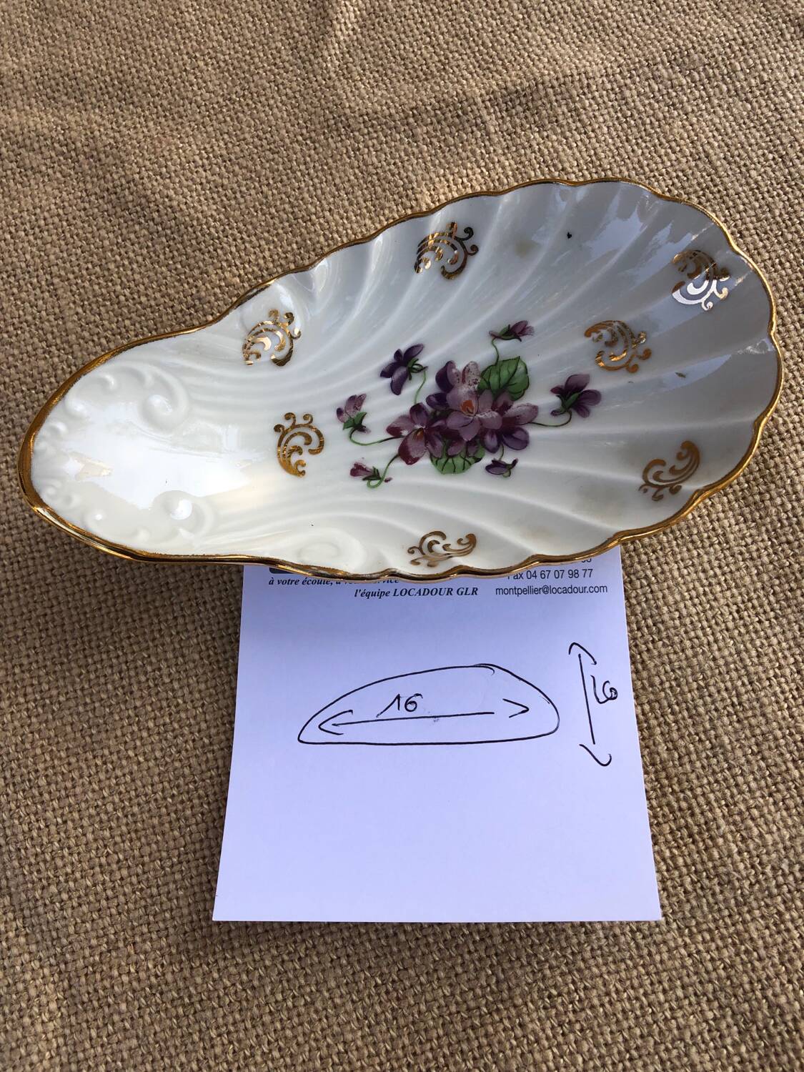 Limoges porcelain empty pocket