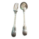 Christofle box – Child's spoon & fork – Silver-plated metal