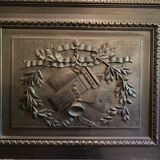 large bookcase in blackened pear wood, Napoleon III period