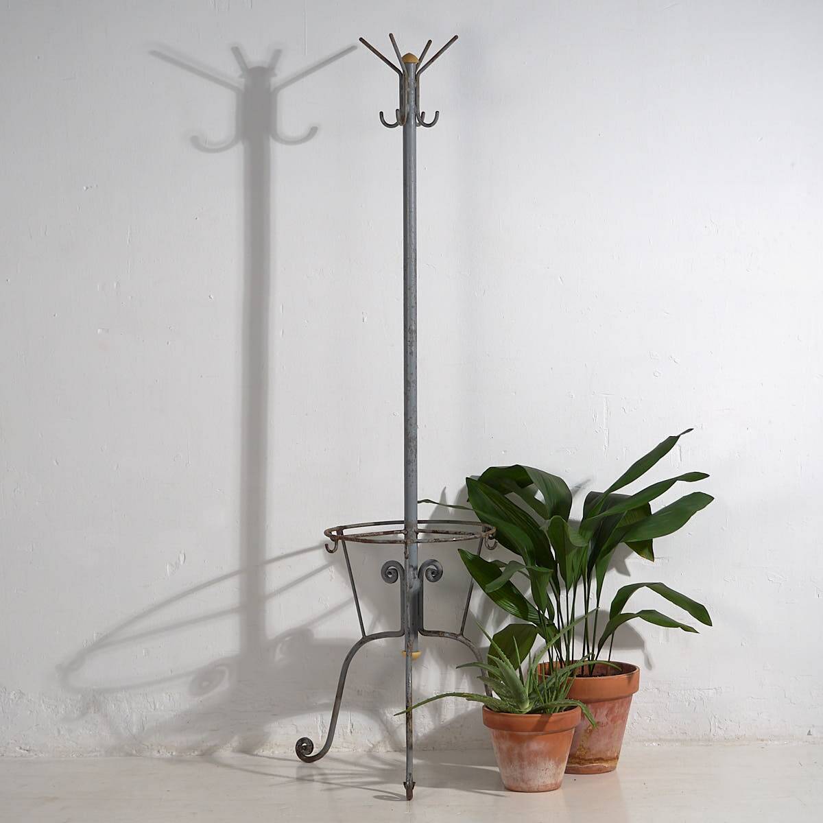 Antique iron coat rack (c.1920)