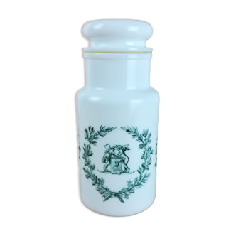 Opaline apothecary pot h=21.5cm