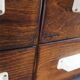 1940s Czechoslovak industrial bank drawer cabinet
