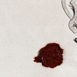 Sealed drawing, in Indian ink