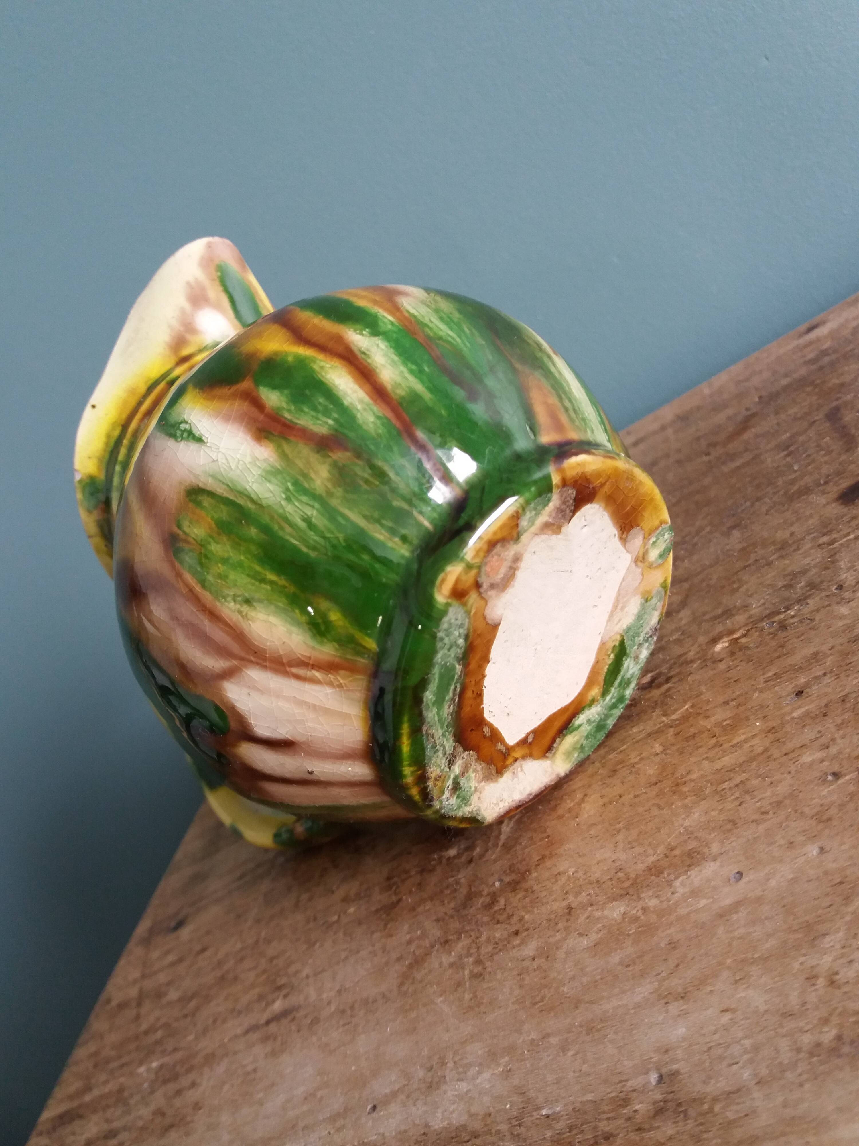Handcrafted ceramic milk jug