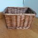 Rectangular wicker basket