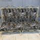 Vintage wrought-iron sofa lounge & 2 seat chairs