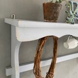 Old patinated wooden shelf