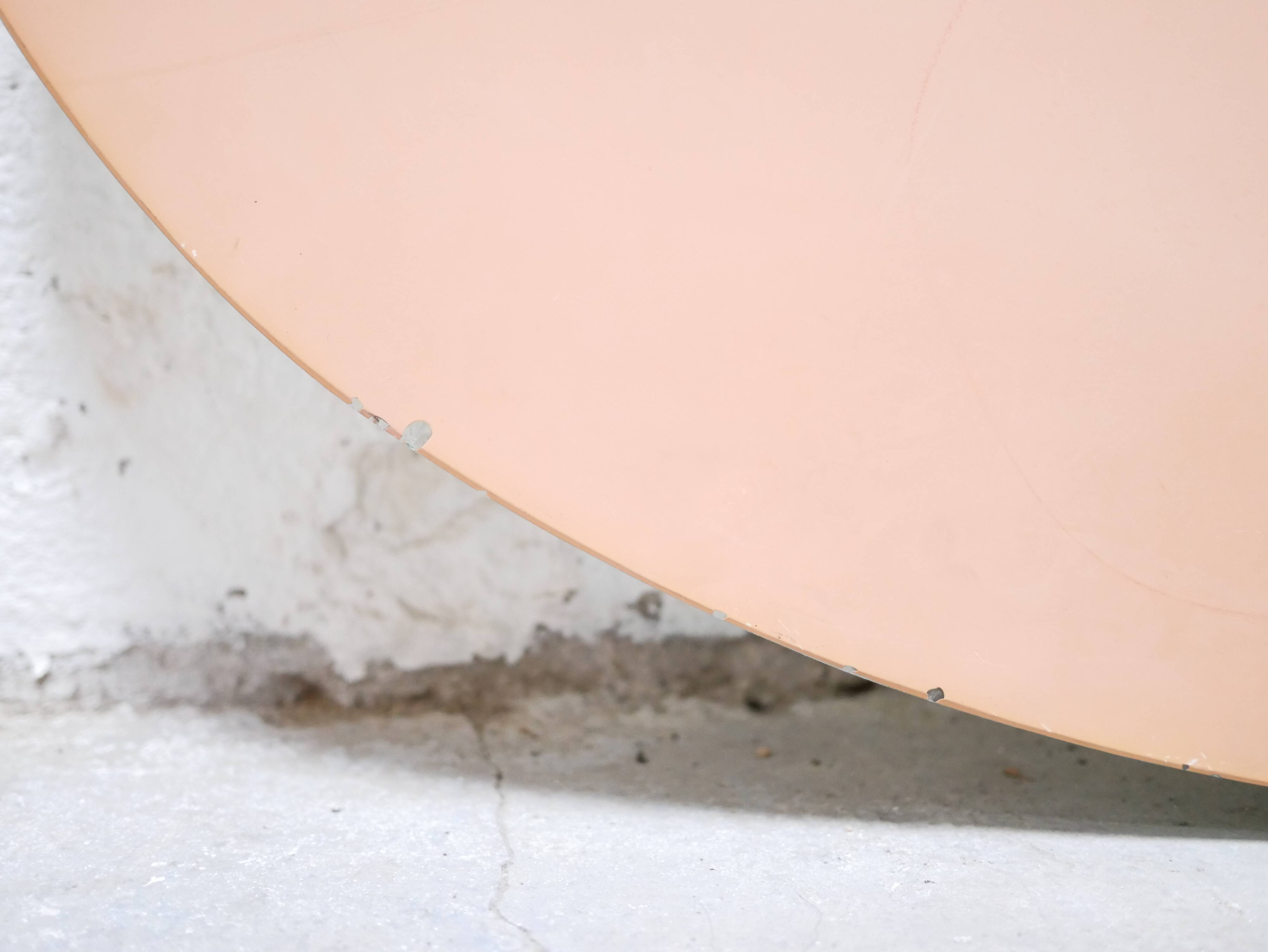 Mirror beveled art deco oval 59cm x 93cm