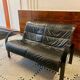 “Polhem” two-seater leather bench by Tord Björklund for IKEA 1980