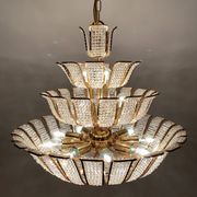 Crystal Glass Chandelier by Palwa