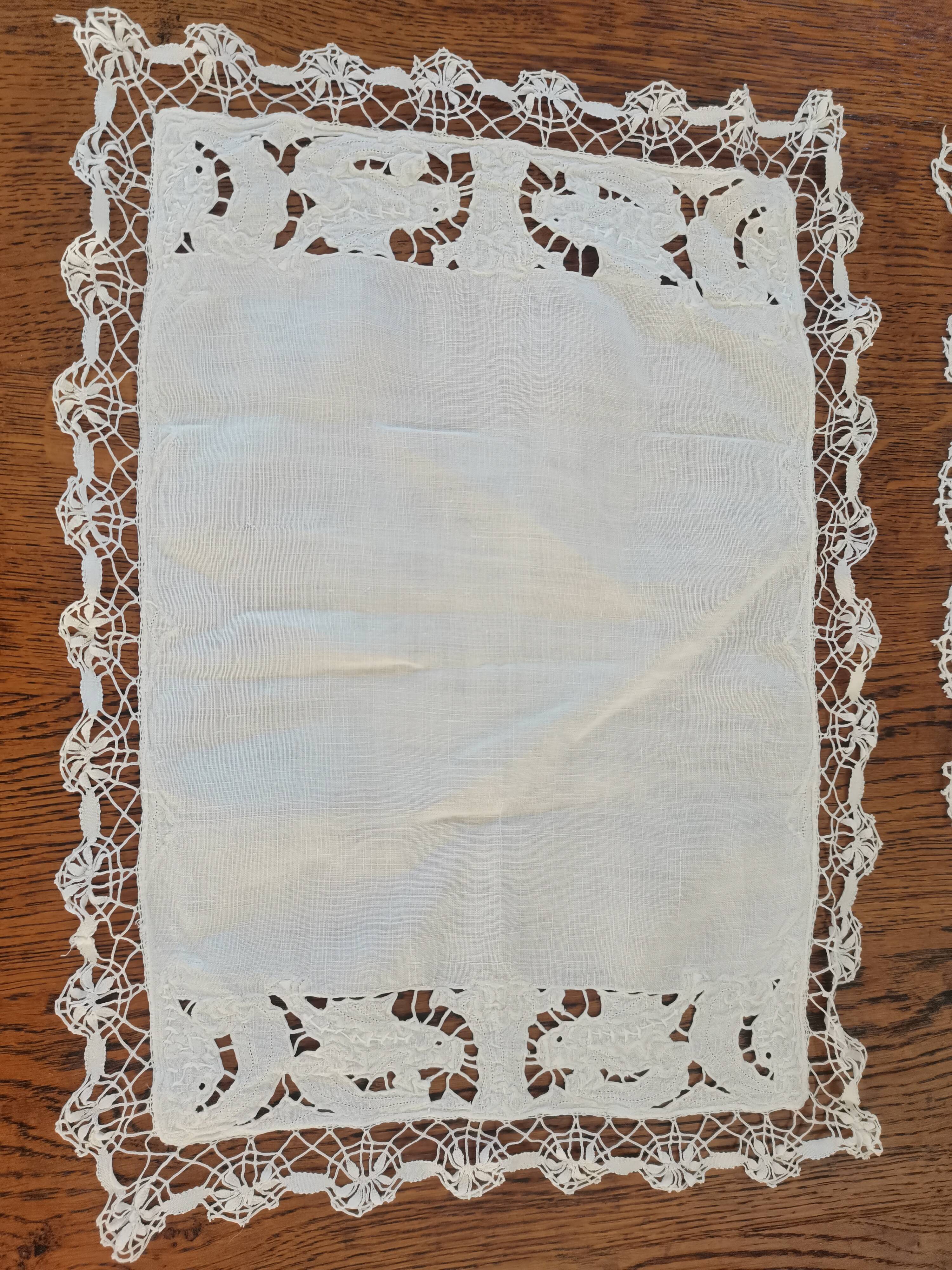Lot 2 handmade old doilies
