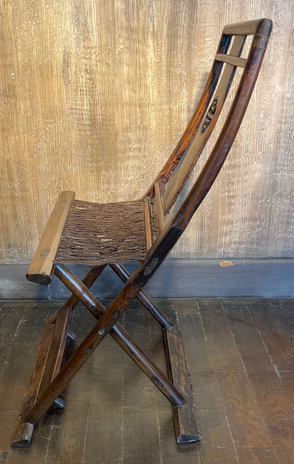 Chaise ancienne pliante chinoise