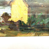 Marine Italienne, Huile sûr Panneau , JM Bilargi, XXe