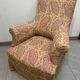 Antique English armchair with Liberty floral tapestry