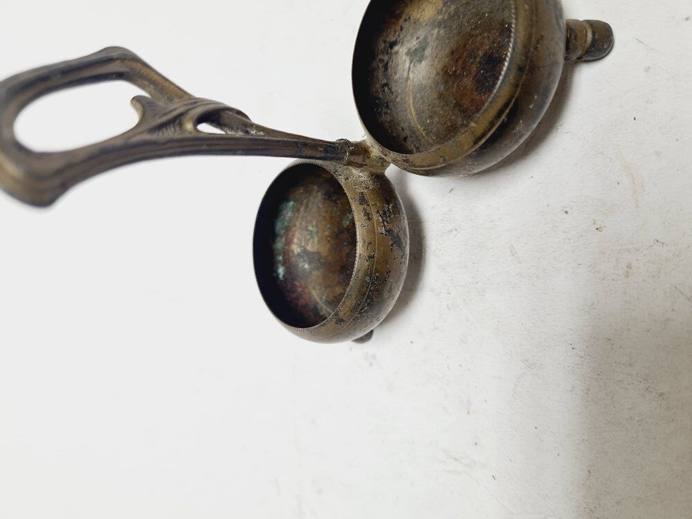 Art Nouveau salt and pepper holder by Niemen Glassworks, Poland, 1920s