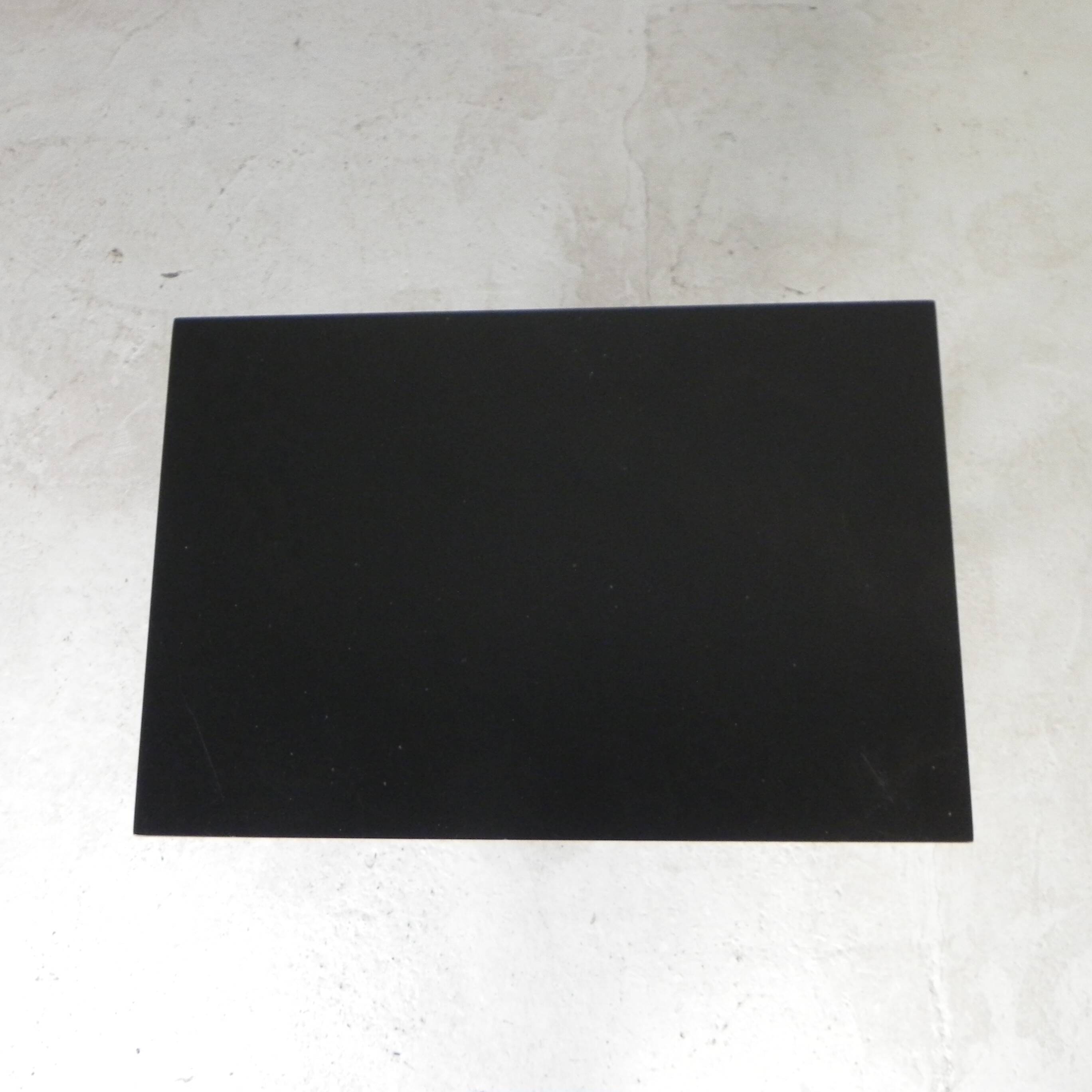 Industrial table, garden table with hard stone slab on cast iron frame, 1930s